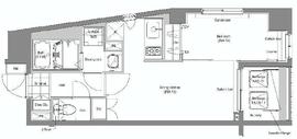 オリーブ三田 1103 間取り図