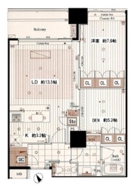 ガレリアグランデ 25階 間取り図