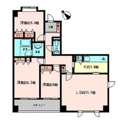 コロネード市ヶ谷 101 間取り図