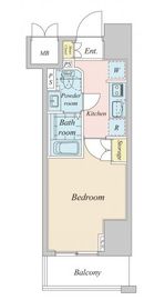 プラウドフラット神楽坂2 104 間取り図