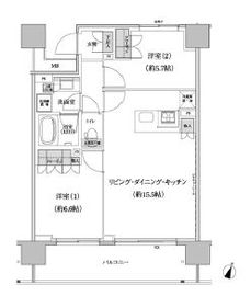 パークハビオ渋谷本町レジデンス 920 間取り図