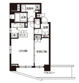 レジディア御茶ノ水 1504 間取り図