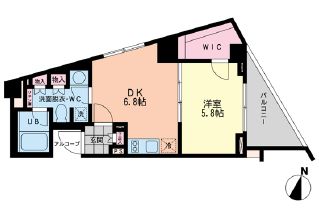 エスティメゾン哲学堂 501 間取り図