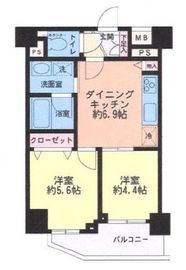 ルピナス麻布シティフォルム 4階 間取り図