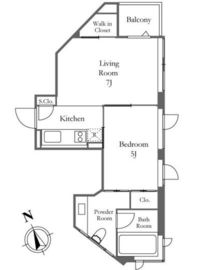 KDXレジデンス麻布仙台坂 602 間取り図