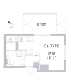 アレーロ大岡山 101 間取り図