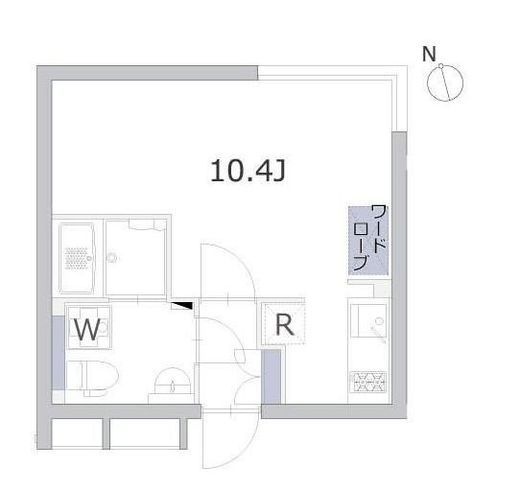 アレーロ大岡山 302 間取り図