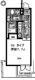 アレーロ大岡山 404 間取り図