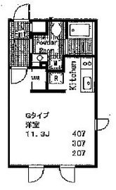 アレーロ大岡山 207 間取り図