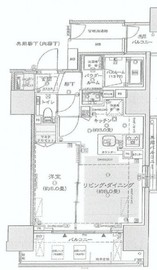 シティハウス四谷三丁目 10階 間取り図