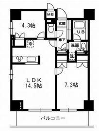 レジディア杉並方南町 506 間取り図