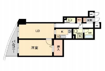 オーパスホームズ白山 1102 間取り図