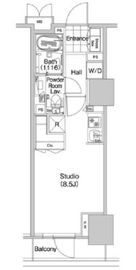 コンフォリア蒲田 1108 間取り図