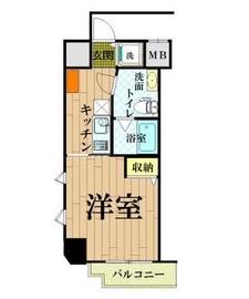 フィルパティオ高輪 206 間取り図