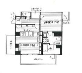 フィルパティオ高輪 602 間取り図