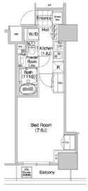 コンフォリア蒲田 1302 間取り図