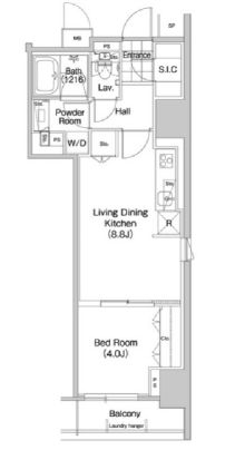 コンフォリア蒲田 1314 間取り図