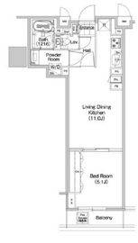 コンフォリア蒲田 415 間取り図