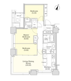 シティタワー九段下 6階 間取り図