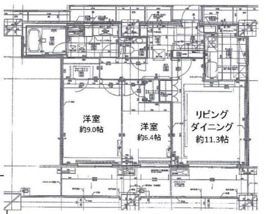 アウルタワー 44階 間取り図