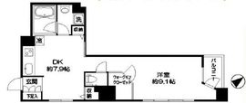 ルクレ新川レジデンス 1205 間取り図