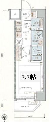 リヴシティ両国四番館 6階 間取り図
