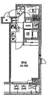 八丁堀レジデンス壱番館 301 間取り図
