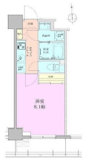 八丁堀レジデンス壱番館 902 間取り図