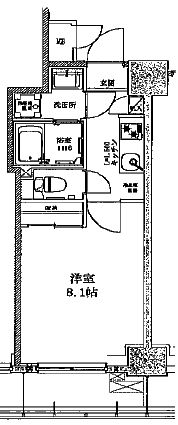 八丁堀レジデンス壱番館 303 間取り図