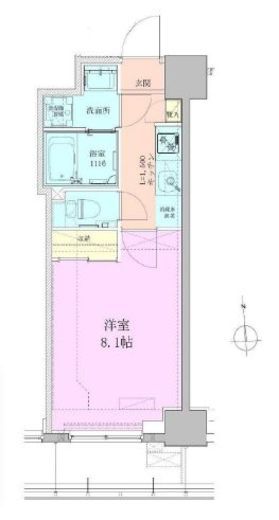 八丁堀レジデンス壱番館 1003 間取り図