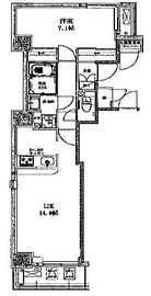 八丁堀レジデンス壱番館 404 間取り図