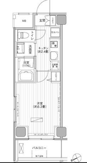 ヒューリック浅草橋江戸通 1001 間取り図