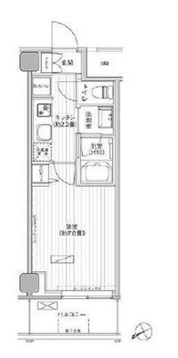 ヒューリック浅草橋江戸通 1204 間取り図