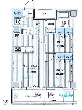 ヒューリック浅草橋江戸通 806 間取り図