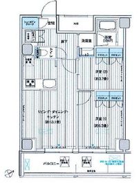 ヒューリック浅草橋江戸通 1106 間取り図