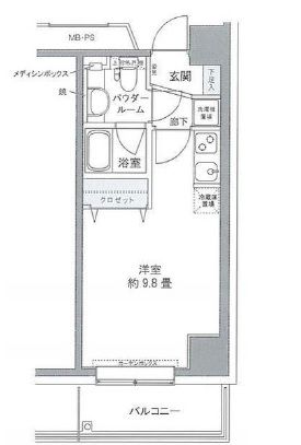 プライムアーバン豊洲 416 間取り図