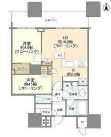 パークシティ大崎 ザ タワー 20階 間取り図