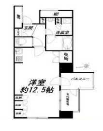 スカイグランデ汐留 3階 間取り図