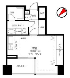 カテリーナ代々木プレイス 13階 間取り図