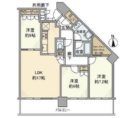 シティタワー品川 18階 間取り図