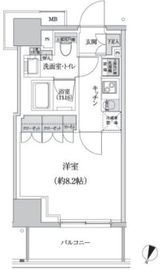 パークハビオ渋谷本町レジデンス 305 間取り図