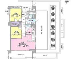 ザ・コートガーデン目黒東山 4階 間取り図