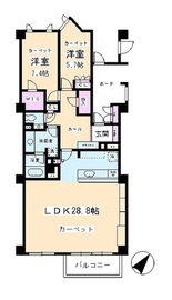 広尾ガーデンヒルズ 5階 間取り図