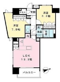 メゾンカルム代々木公園 1101 間取り図