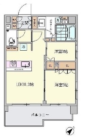 リストレジデンス築地 11階 間取り図