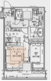 パークリュクス西新宿 4階 間取り図