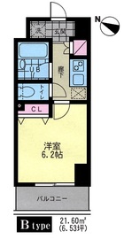 レジディア文京本郷2 606 間取り図