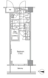 ザ・パークハビオ高円寺 406 間取り図