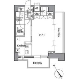 麻布台レジデンス 1302 間取り図