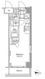 ザ・パークハビオ高円寺 206 間取り図